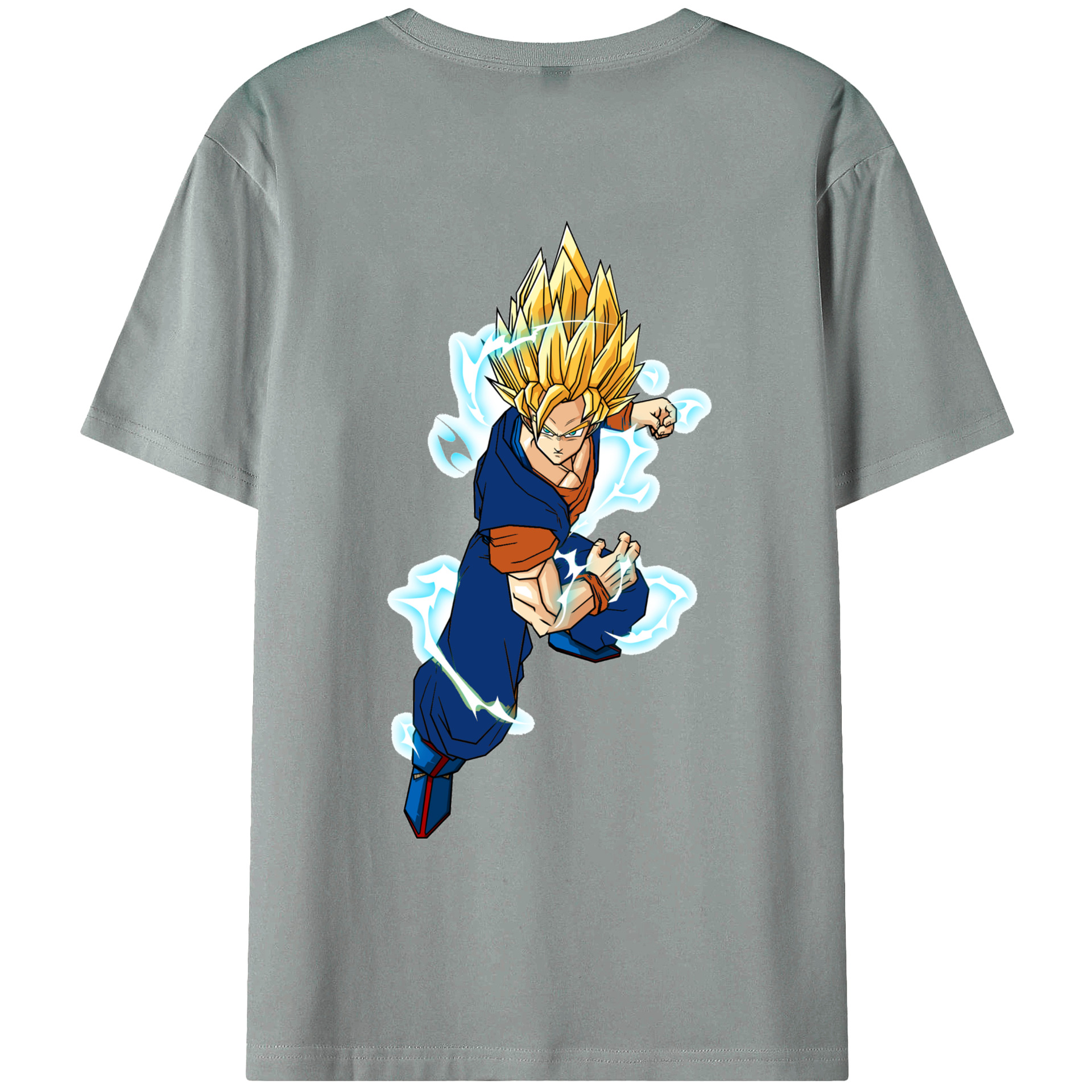 （画像用） ドラゴンボール 孫 悟飯（そんごはん）DRAGON BALL Son Gohan 綿100％ メンズ半袖Tシャツ（バックプリント） 通気性